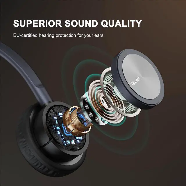 Alt view image 5 of 5 - Yexatel Single Ear USB Headset for PC | Lightweight Design with Mic Mute | Teams/3CX Compatible | Call Center & Work from Home Essentials (Y809BUC, Blue)