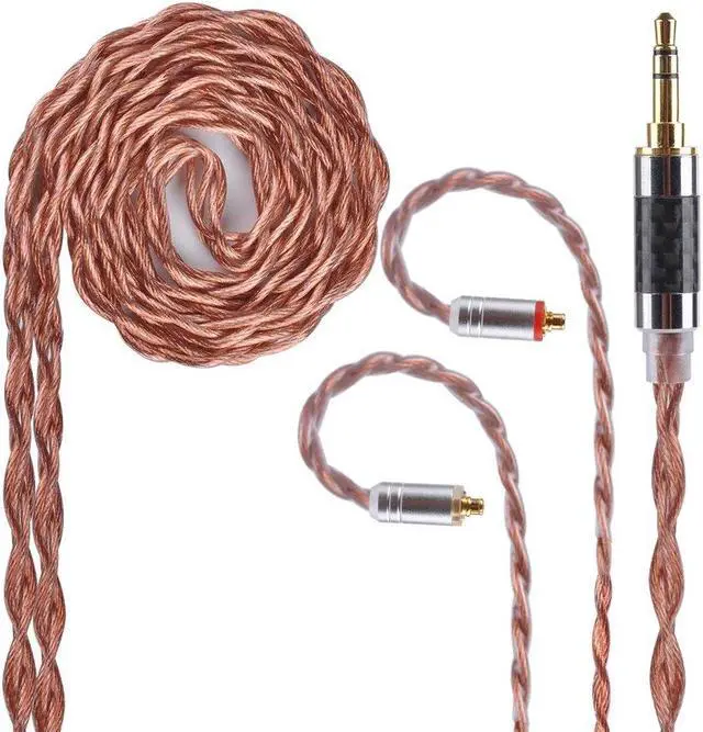 Main image of YINYOO MMCX Headphone Cable 4 Core Copper Alloy Cable Balanced Earbuds Earphones Replacement Cable with 3.5mm Plug for Shure UE900 SE215 SE315 SE846 SE535 SE425 fiio f9 LZ A4 A5(mmcx 3.5mm)