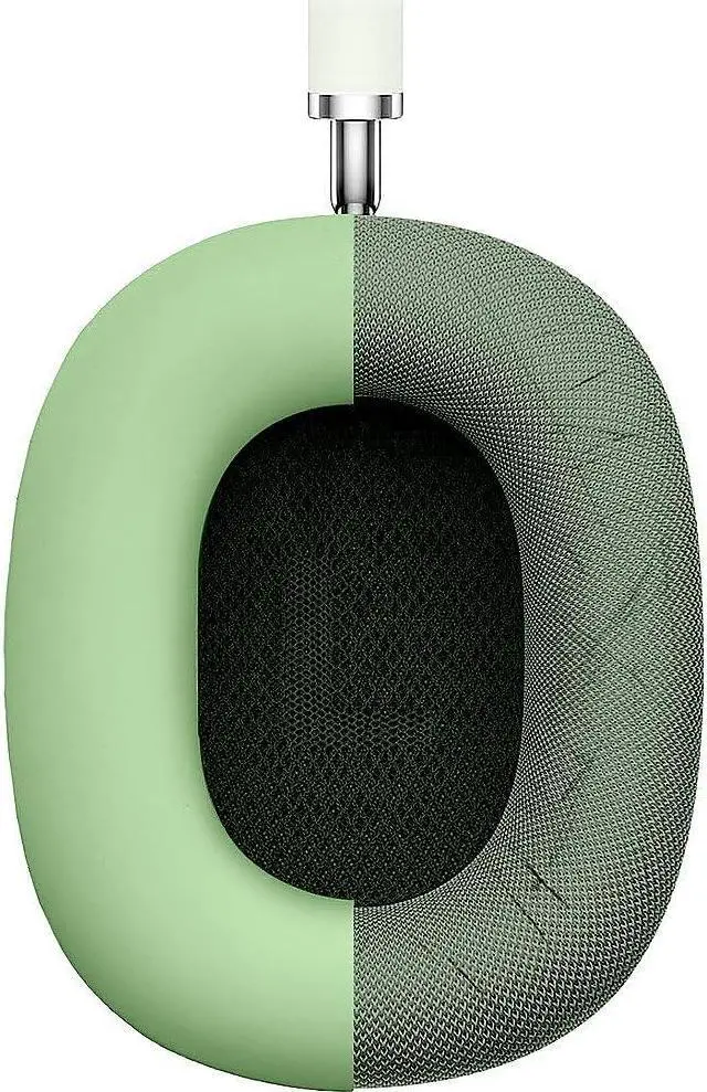 Alt view image 4 of 5 - SaharaCase Silicone Combo Kit Case for Apple AirPods Max Headphones [Rugged] Headphone Protection Antislip Grip Slim Fit (Green)