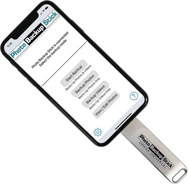 Alt view image 4 of 5 - Photo Backup Stick for iOS (128GB) - Back Up Photos and Videos from iPhones, iPads, and Computers