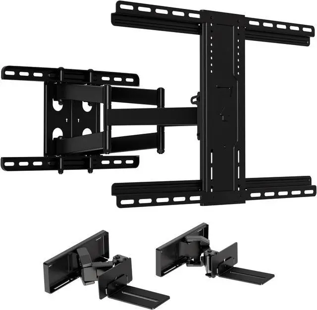 Main image of SANUS Premium Full-Motion Mount Supports Large TVs up to 90" - Extendable Soundbar for Optimized Dolby Atmos Performance and Sound