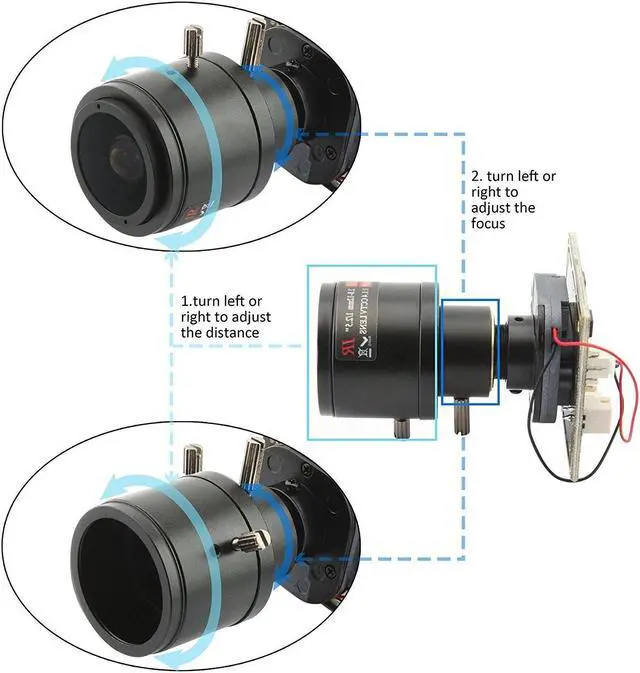 Alt view image 5 of 5 - ELP 2mp High Speed USB Camera Module with Manual Zoom Lens Mini 1080p Variable Focus USB Camera for Computer UVC USB2.0 Embedded Video Industrial Webcam Board for Close-up Image