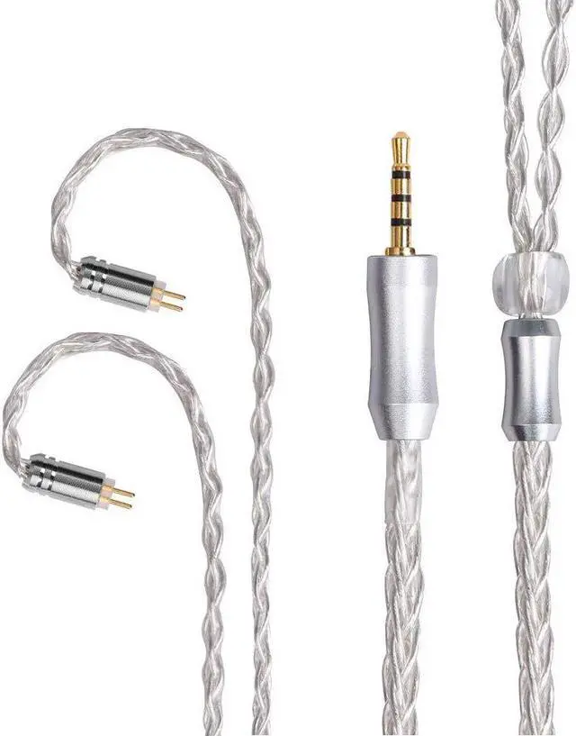 Main image of FEDAI Earphone Cable Upgrate 8 Core Silver Plated Copper Cable HiFi Headphones IEM Cable with 2 Pin for ES4 ZST ZSN AS10 ZS10 CCA C10 C16 ZSX ZS10 PRO AS16 ZSR TRN V80 V90 BA5C12(2.5mm, 2 pin)
