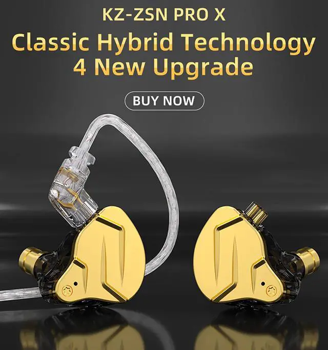 Alt view image 2 of 5 - FEDAI KZ ZSN Pro X in-Ear Headphones Dual Driver in Ear Monitor Earphone 1BA 1DD Wired Earphone, HiFi Sport Gaming IEM Earbuds Headphones,Compatibility for Phone Computer Tablet (Blue No Mic)