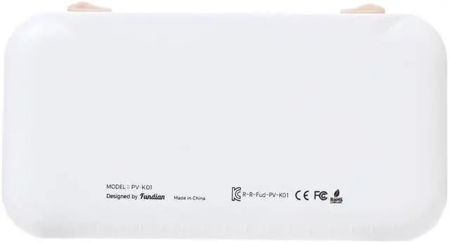 Alt view image 2 of 5 - FUNDIAN Bluetooth Pocket Keyboard with Jog Mouse and Audio, White, Remote Wireless Controller Compatible with Smartphone, Laptop, Tablet, Nvidia Shield TV, Xiaomi TV Stick, Mi Box, Fire TV