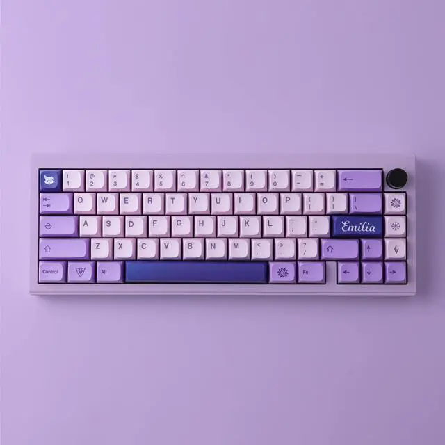 Alt view image 4 of 5 - Hyekit PBT Keycaps, 132 Keycaps Dye-Sublimation Cherry Profile Botanical Keycap for Cherry MX Mechanical Keyboards (Witch Emilia)