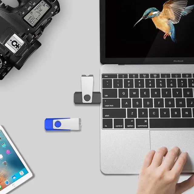 Alt view image 4 of 5 - KEXIN 8GB Flash Drive 10 Pack Thumb Drive 8GB Swivel USB Stick with LED Indicator