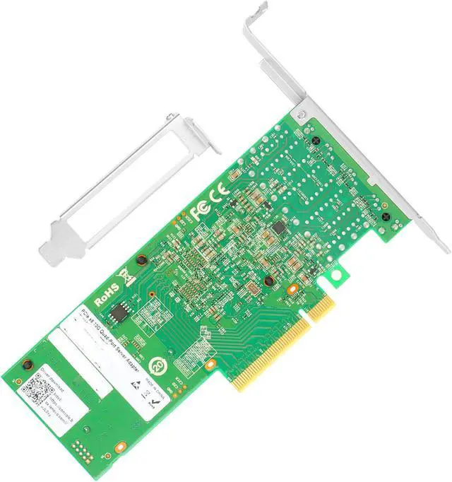 Alt view image 4 of 5 - Vogzone 10Gb PCI-E NIC Network Card for Intel X710-T4L,2.5GbE/5GbE/10GbE Copper Quad RJ45 Ports, with Intel X710TM4 Chip,10GbE PCI Express 3.0 X8 Ethernet Adapter Support Windows/Linux/VMware