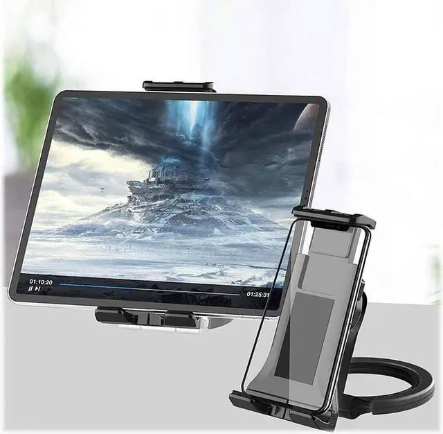 Alt view image 3 of 5 - ZERODAMAGE SAHARA CASE SaharaCase - 2 in 1 Holder Mount for Most Cell Phones and Tablets [360-Degree Rotation] Rugged Wall-Mountable Stand - Black