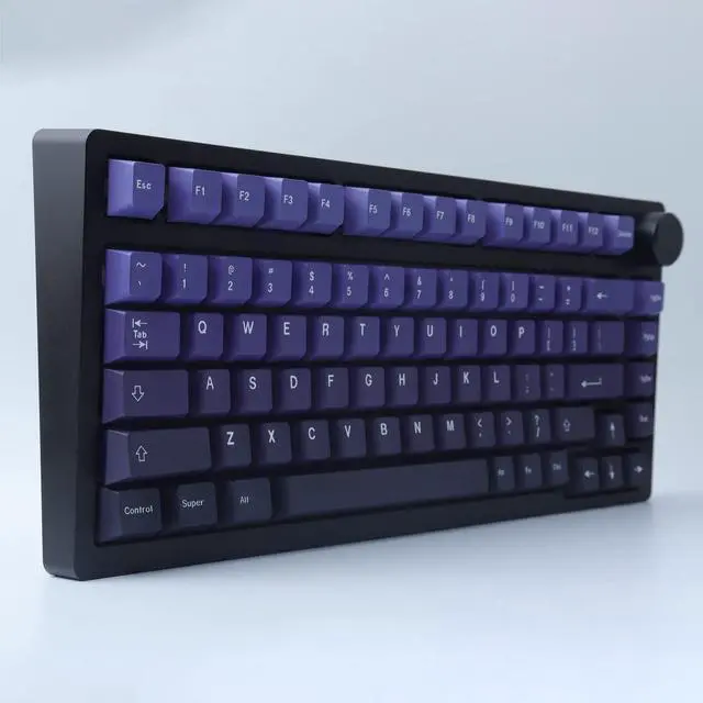 Main image of Hyekit PBT Keycaps 126 Keys Aurora Gradient Keycap Set Dye-Sublimation Keycap Cherry Profile Purple Gradient Keycaps for Cherry Gateron MX Switches Mechanical Keyboards