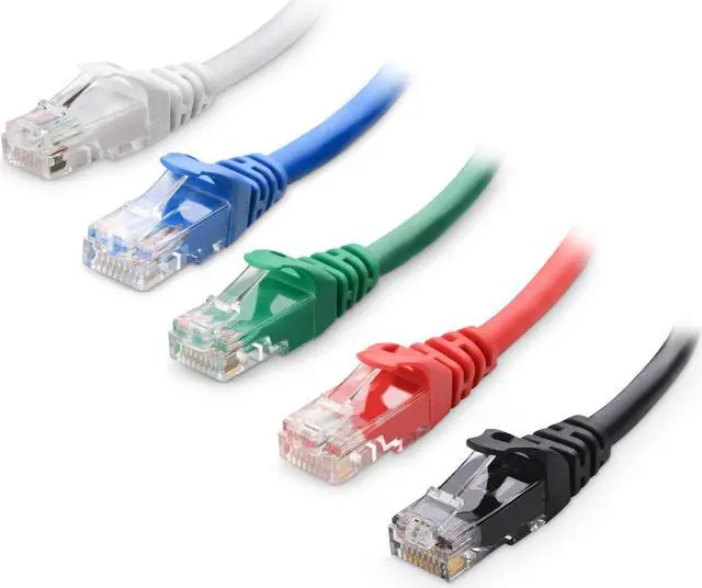 Alt view image 5 of 5 - Cable Matters 1 Pack Rackmount or Wall Mount 24 Port Keystone Patch Panel (Blank Patch Panel for Keystone Jack) & 5-Color Combo Snagless Short Cat 6 Ethernet Cable 5 ft (Cat 6 Cable, Cat6 Cable)