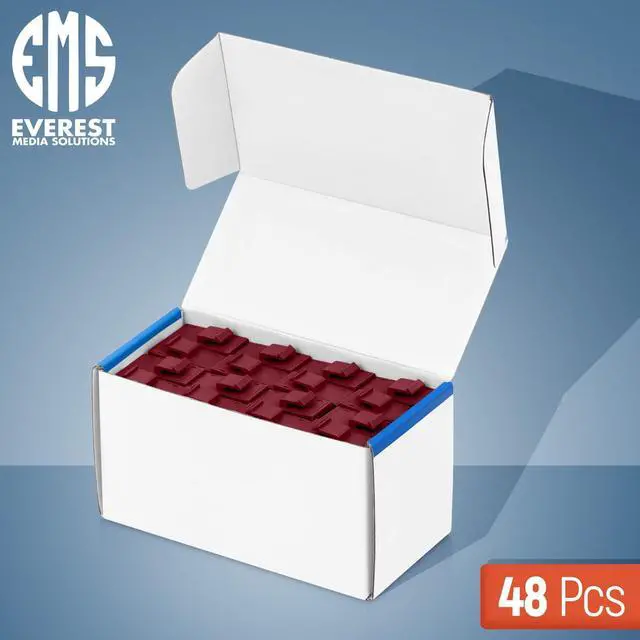 Alt view image 2 of 5 - Everest RJ45 CAT6 Keystone Coupler in Red (48-Pack) - RJ45 Coupler - Cat6 Keystone Jacks