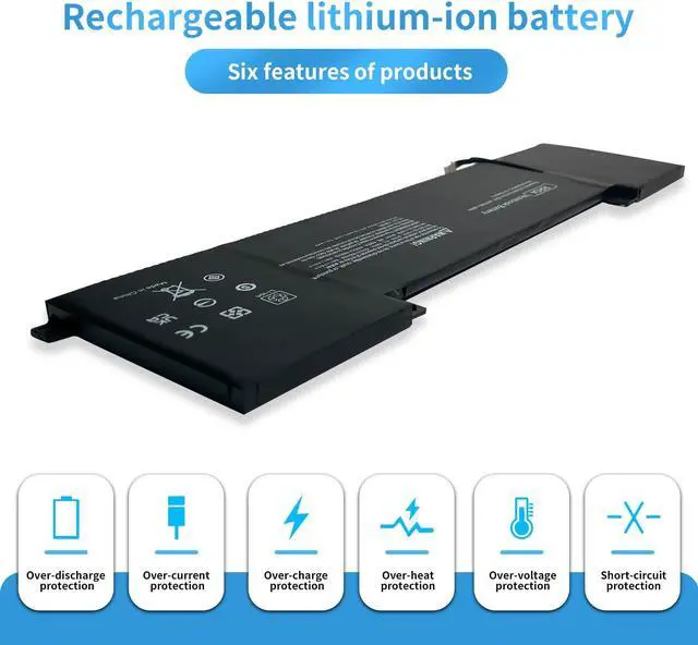 Alt view image 4 of 5 - RR04 Laptop Battery Compatible with HP Omen 15-5000 15-5100 15-5200 15T-5000 15-5001NA 15-5010NR 15-5012TX 15-5116TX 15-5014TX 15-5016TX 15-5220NR 15-5210NV 15-5051NA TPN-W111 Series(15.2V 58Wh)
