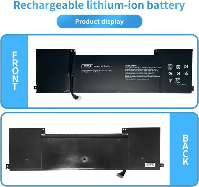 Alt view image 5 of 5 - RR04 Laptop Battery Compatible with HP Omen 15-5000 15-5100 15-5200 15T-5000 15-5001NA 15-5010NR 15-5012TX 15-5116TX 15-5014TX 15-5016TX 15-5220NR 15-5210NV 15-5051NA TPN-W111 Series(15.2V 58Wh)