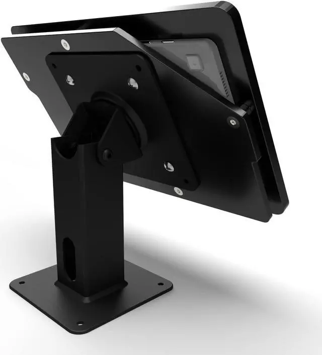 Alt view image 2 of 5 - TABcare Anti-Theft Security Acrylic Case for Samsung Galaxy TAB A7 Lite 8.7" with 360 Swivel & 180 Tilting Mount for Desktop Stand or Wall (Black)