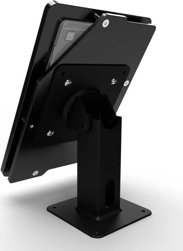 Alt view image 5 of 5 - TABcare Anti-Theft Security Acrylic Case for Samsung Galaxy TAB A7 Lite 8.7" with 360 Swivel & 180 Tilting Mount for Desktop Stand or Wall (Black)