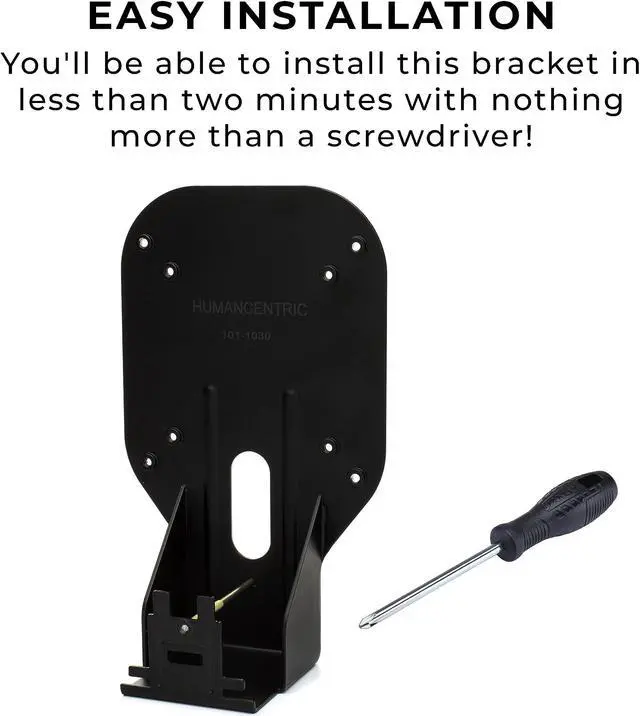 Alt view image 3 of 5 - HumanCentric VESA Mount Adapter for Acer Monitor XG270HU, G247HYU, G277HU, R240HY Abmidx, Does not fit R240HY bidx, Works with 75x75 and 100x100mm Patterns, Hardware Included