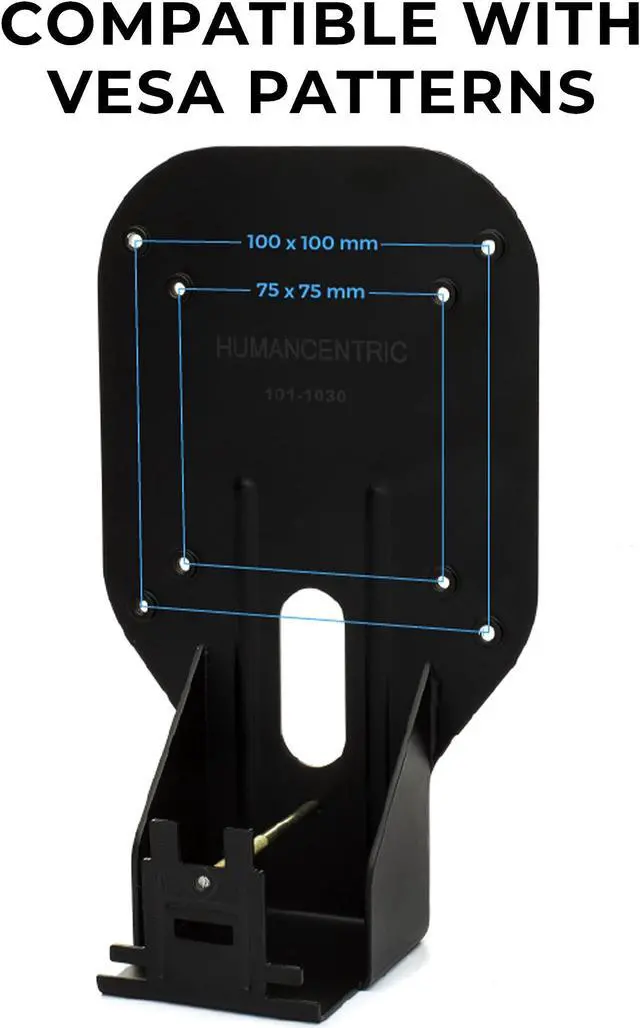 Alt view image 4 of 5 - HumanCentric VESA Mount Adapter for Acer Monitor XG270HU, G247HYU, G277HU, R240HY Abmidx, Does not fit R240HY bidx, Works with 75x75 and 100x100mm Patterns, Hardware Included