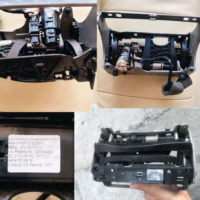 Alt view image 2 of 5 - YuYue Electronic LCD Screen Support for car tv,Telescopic Multimedia Screen Bracket Motor housing Compatible with a8l d4 After 2011-2016 4e0857273d