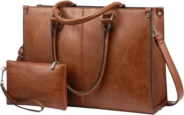 Main image of LOVEVOOK Laptop Bag for Women, 15.6 inch Laptop Tote Bag Vintage Work Bags for Women Computer Bag Office Briefcase Handbag