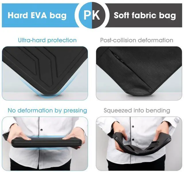 Alt view image 4 of 5 - Smatree Hard EVA Protective Sleeve Case Compatible for 17.3 inch MSI Stealth 17 Studio A13, for 17.3 inch MSI Stealth GS77, for 17.3inch Raider GE77 HX/GE76 Laptop Case (C1701)