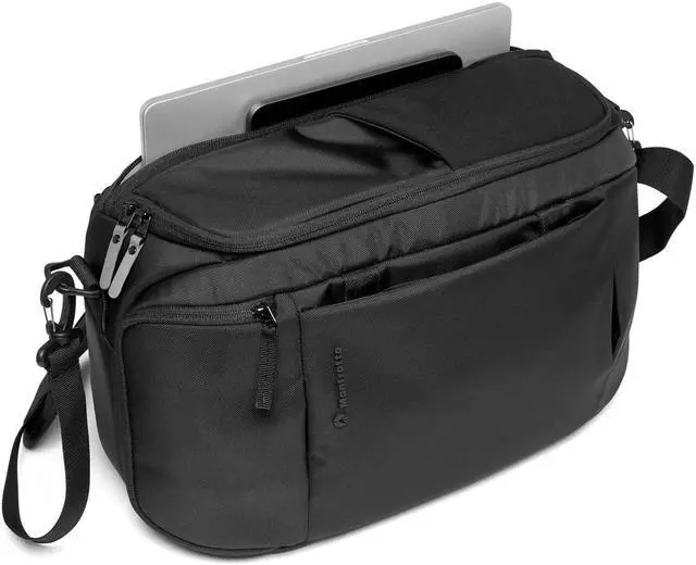 Alt view image 2 of 5 - Manfrotto Advanced Hybrid III Professional Camera Backpack Suitable for Mirrorless Camera with Lenses and Laptop, Convertible to Shoulder Bag, with Tripod Mount and Removable Camera Unit