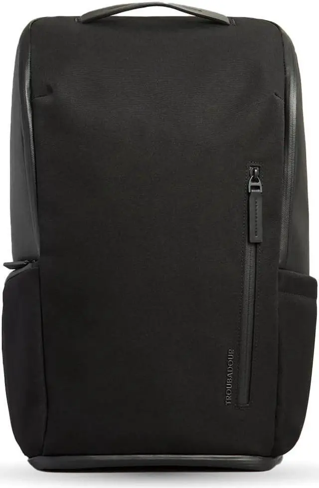 Main image of Troubadour Pioneer Backpack 3.0 - Premium Everyday Bag with Padded Laptop Section, Ventilated Shoe Compartment & Sustainable Waterproof Material - All-Day LIghtweight Comfort Design - Black