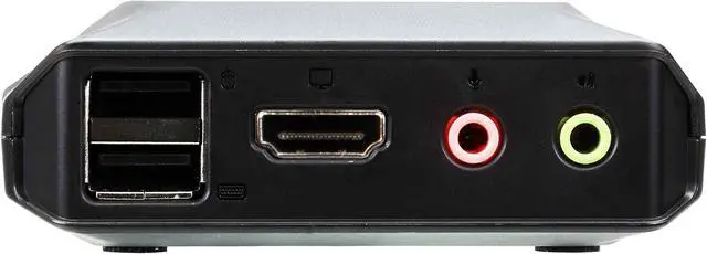 Alt view image 3 of 5 - ATEN CS22H HDMI KVM Switch - 1 Monitors 2 Computers - 2-Port HDMI with Remote Selector  4K DCI 4096x2160-60Hz, 2560x1440-144Hz, USB 2.0, USB Hub, Plug & Play, Compatible with Windows/Mac/Linux