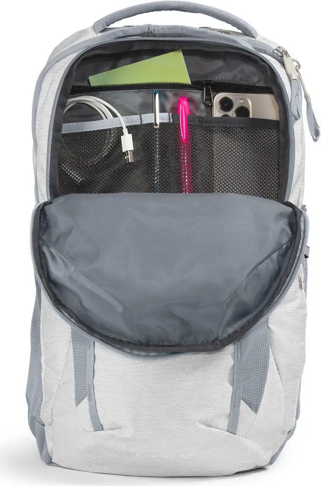 Alt view image 5 of 5 - The North Face Women's Pivoter Everyday Laptop Backpack, TNF White Metallic Mélange/Mid Grey, One Size