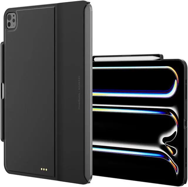 Main image of SWITCHEASY CoverBuddy for 2024 iPad Pro 13" M4 - Magic Keyboard Compatible Case for iPad Pro (M4), Enhanced Thickness & Heat Dissipation [Keyboard Not Included] - Black (Leather)