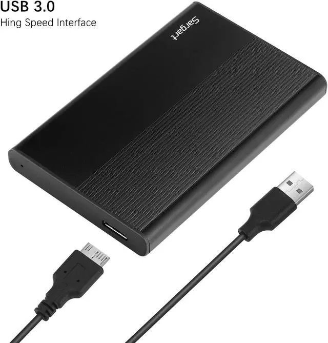Alt view image 3 of 5 - 750GB Portable External Hard Drive USB3.0 Mobile HDD Storage for PC, Mac, Desktop, Laptop, Mac, Chromebook, Xbox One, Xbox 360, PS4 (Black)