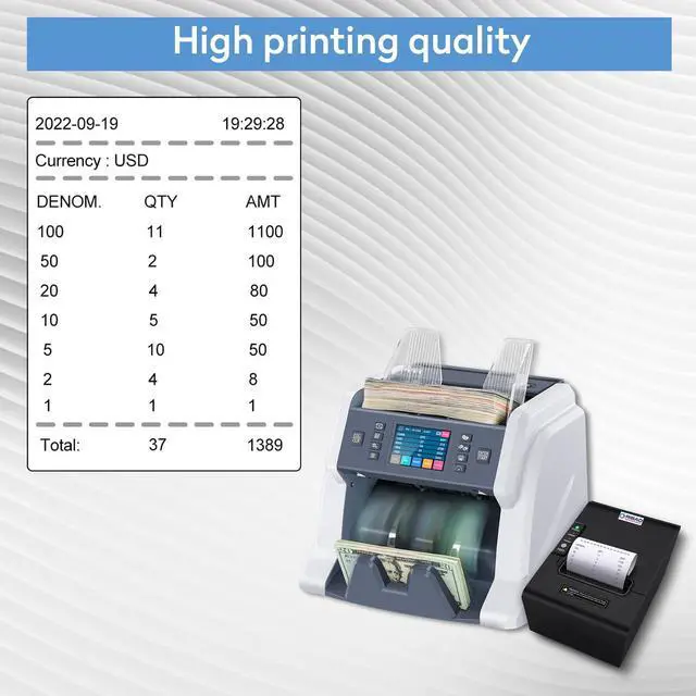 Alt view image 5 of 5 - RIBAO Thermal 80mm POS Printer Receipt Printer Connect Cash Registers Cash Drawer, BC-55 BC-40 BCS-160 Mixed Bill Money Counter RS232 Cashbox InterfaceWindows/Mac/Linux