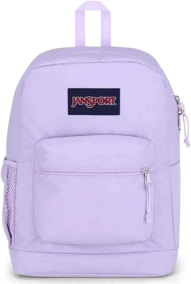 Main image of JanSport Cross Town Plus Backpack - Large Main Compartment, Side Water Bottle Pocket, 15-Inch Padded Laptop Sleeve - Pastel Lilac