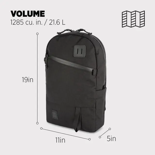 Alt view image 2 of 5 - Topo Designs Daypack Tech - Black - One Size