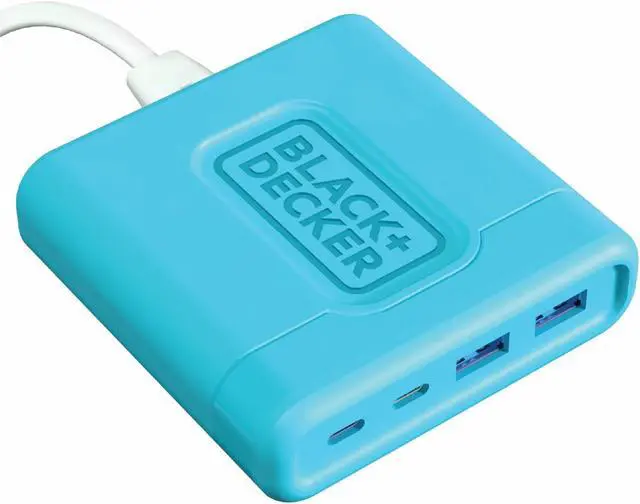 Main image of BLACK+DECKER USB C Fast Charger 65W 4 Port Type USB C Charging Station Hub Block TypeC Wall Charger Power Strip Adapter Plug 2 USBC 2 USBA for iPad iPhone 15 14 13 12 Pro Max Pixel Note Galaxy, Blue