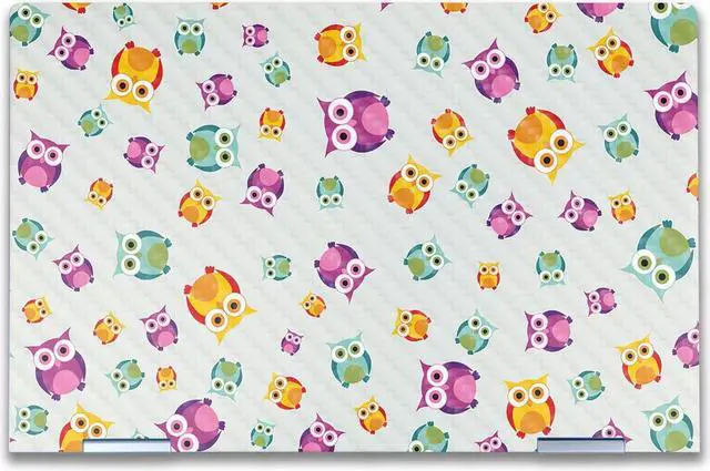 Main image of Carbon Fiber Laptop Skin Compatible with HP Envy x360 14 (2023) - Owls - Premium 3M Vinyl Protective Wrap Decal Cover - Easy to Apply | Crafted in The USA by MightySkins