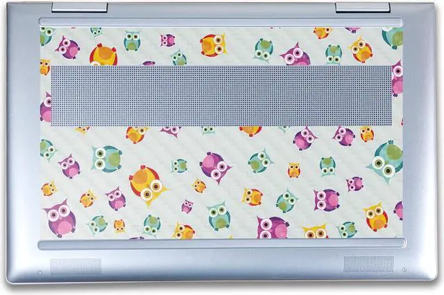 Alt view image 3 of 5 - Carbon Fiber Laptop Skin Compatible with HP Envy x360 14 (2023) - Owls - Premium 3M Vinyl Protective Wrap Decal Cover - Easy to Apply | Crafted in The USA by MightySkins