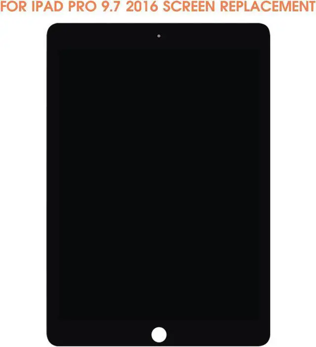 Alt view image 2 of 5 - Screen Replacement for iPad Pro 9.7 2016 Display LCD A1673 A1674 A1675 Screen Glass Touch Digitizer Assembly with Repair Kit(Black)