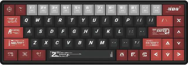 Alt view image 4 of 5 - CN GAMING PBT Keycaps 140 Full Keys Set Custom Keycaps, Cherry Profile Dye-Sublimation, Compatiability with 100%, 96%, 90%, 85%, 80%, 75%, 65%, 60% Percent Mechanical Keyboard (Zero Degree Mecha)