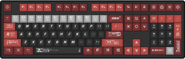 Alt view image 5 of 5 - CN GAMING PBT Keycaps 140 Full Keys Set Custom Keycaps, Cherry Profile Dye-Sublimation, Compatiability with 100%, 96%, 90%, 85%, 80%, 75%, 65%, 60% Percent Mechanical Keyboard (Zero Degree Mecha)