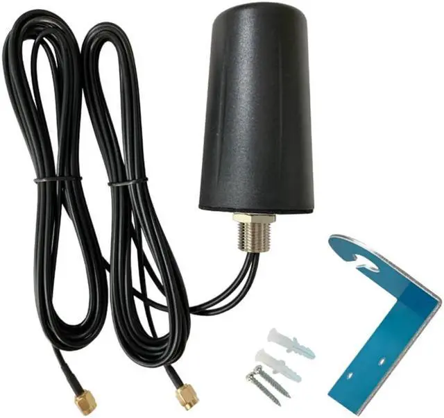 Alt view image 3 of 5 - CompuPort Waterproof 2x3dB gain 5G/LTE Multi-Band MIMO Panorama M2M Antenna Wall Mounting- Frequency Range: 2x600-960/1710-6000MHz -Multi-Band Coverage: Dual 5G LTE, 802.11ac Wi-Fi and GSM