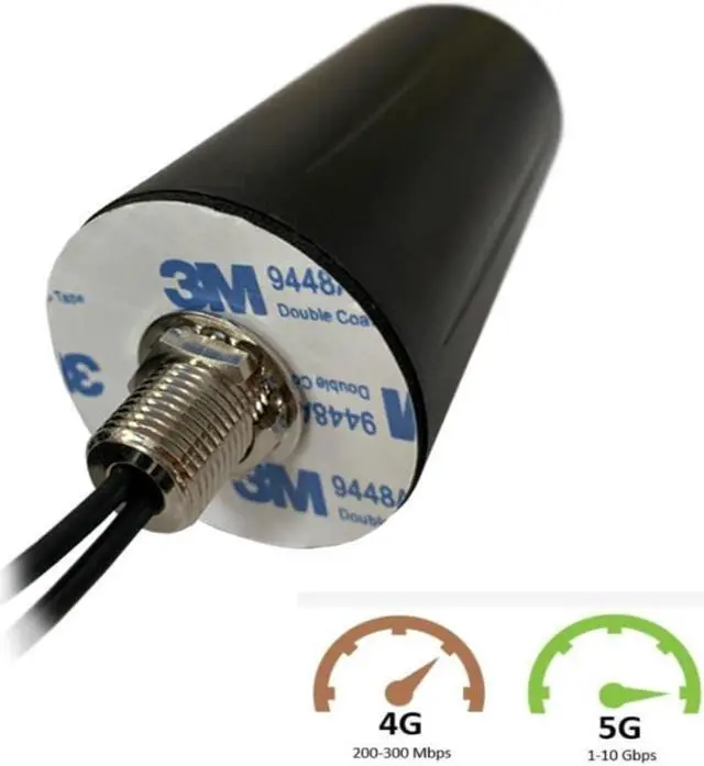 Alt view image 4 of 5 - CompuPort Waterproof 2x3dB gain 5G/LTE Multi-Band MIMO Panorama M2M Antenna Wall Mounting- Frequency Range: 2x600-960/1710-6000MHz -Multi-Band Coverage: Dual 5G LTE, 802.11ac Wi-Fi and GSM