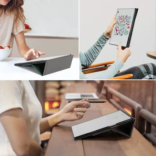 Alt view image 5 of 5 - CoBak Case for Remarkable Paper Pro-with Pen Holder, Nib Storage, Ergonomic Design for Enhanced Writing Comfort - The Perfect Choice for Remarkable Paper Pro Case with Pen Holder(Emerald)