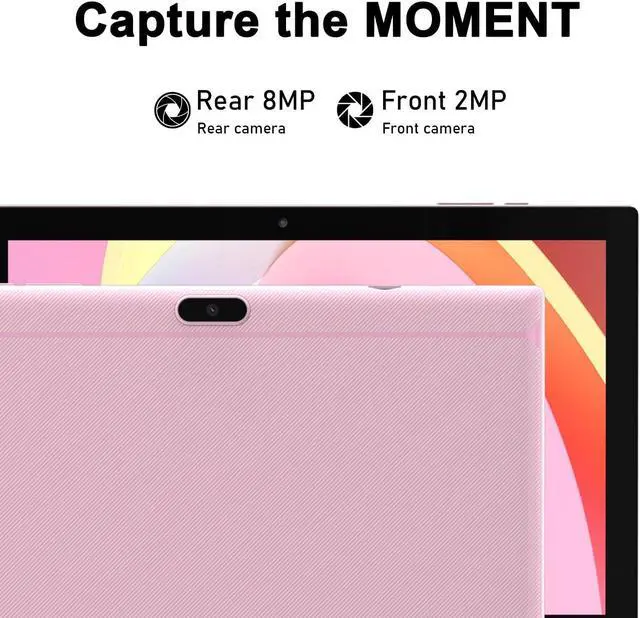 Alt view image 5 of 5 - Android 14 Tablet, 10 inch Tablets with Case, 8GB RAM+64GB ROM/1TB Expandable, 1.8Ghz Quad-core Processor, 1280*800 IPS HD Tablet, 2MP+8MP Dual Camera, 6000mAH Battery, 2.4G/5G Wifi 6 BT 5.0 Tab