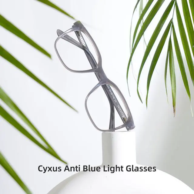 Alt view image 3 of 5 - Cyxus Square Blue Light Glasses Women Men Computer Glasses Anti Bluelight Blockers Fake Eyeglasses Gradient Frame 8227
