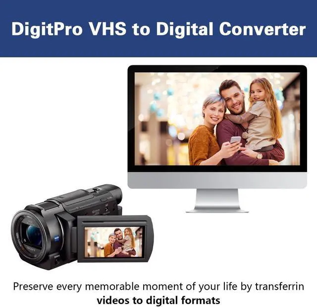 Alt view image 2 of 5 - DigitPro VHS to DVD Wizard with USB Video Grabber, Video Capture Card, RCA to USB Converter, Hi8 Mini DV to DVD Converter for Tape Player Camcorder Camera PC TV, Windows Mac OS Compatible