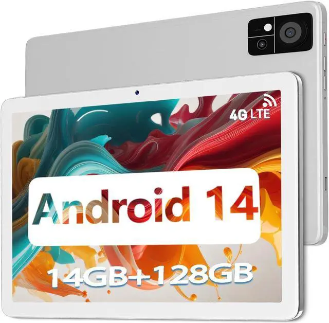 Main image of 2025 Tablet, Android Tablets 10 inch Tablet PC with Octa-core CPU 14GB RAM +128GB ROM + 1TB Expand, 7000mAh Battery, 1280 * 800 Incell Screen, 5G/2.4G WiFi + 4G LTE, BT 5.0, Dual Cameras