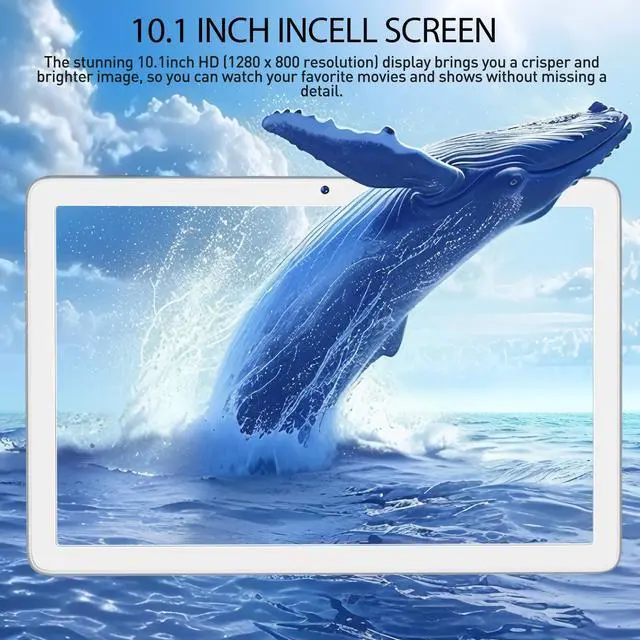 Alt view image 5 of 5 - 2025 Tablet, Android Tablets 10 inch Tablet PC with Octa-core CPU 14GB RAM +128GB ROM + 1TB Expand, 7000mAh Battery, 1280 * 800 Incell Screen, 5G/2.4G WiFi + 4G LTE, BT 5.0, Dual Cameras