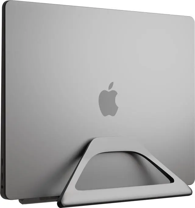 Main image of Elestoria Vertical Laptop Stand Holder- Adjustable Laptop Holder Vertical fits All MacBook, Chromebook & Gaming Laptops - Grey