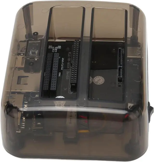 Main image of Hard Drive Docking Station, USB 2.0 to IDE 6Gbps Plug and Play External Hard Drive Docking Station for 2.5 and 3.5 Inch SSD (US Plug)